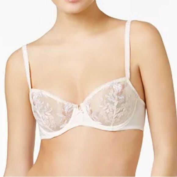 Wacoal Wild Seduction Embroidered Balconette Bra 851242 Size 34D - Picture 1 of 4